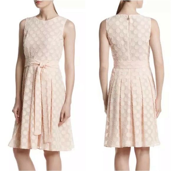 Tommy Hilfiger Dresses & Skirts - Tommy Hilfiger Pink Polka Dot Belted Dress